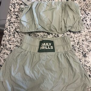 Daily Drills Light Green Two-Piece Outfit